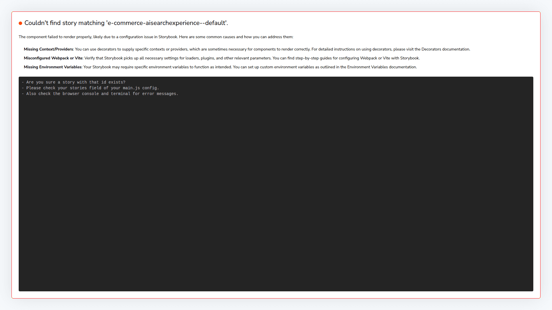 Ecommerce Engine Interface